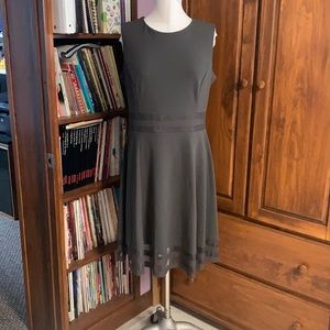 Calvin Klein Gray Fit and Flare Dress